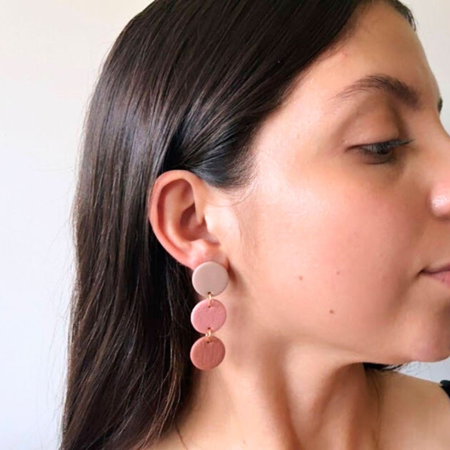 Black Geometric Dangle Earring - The Pierre