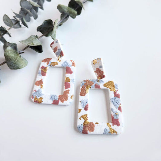 Geometric Polymer Clay Earrings