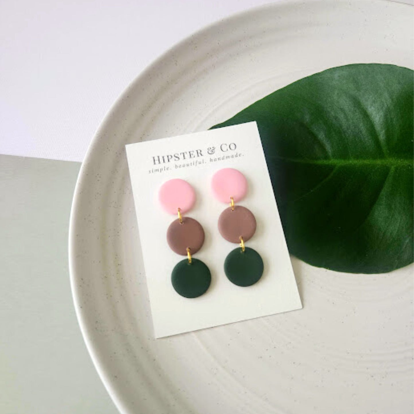 The Pierre Multi-colored Polymer Clay Dangle Earrings