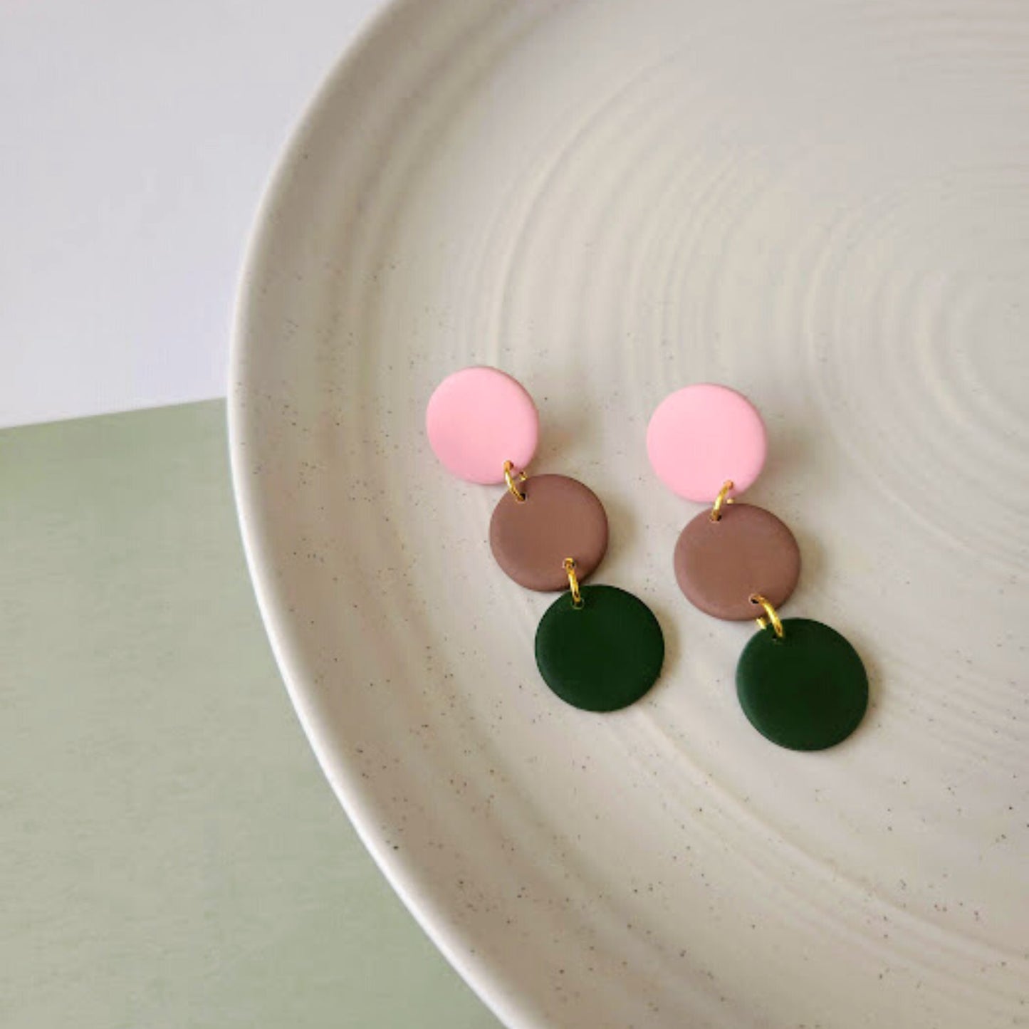 The Pierre Multi-colored Polymer Clay Dangle Earrings