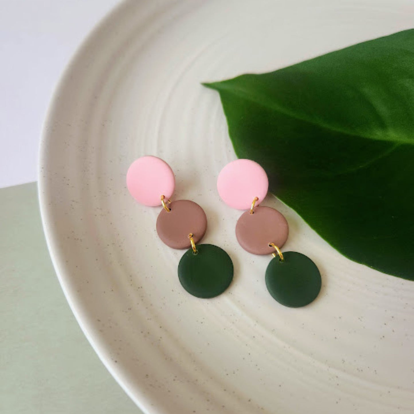 The Pierre Multi-colored Polymer Clay Dangle Earrings